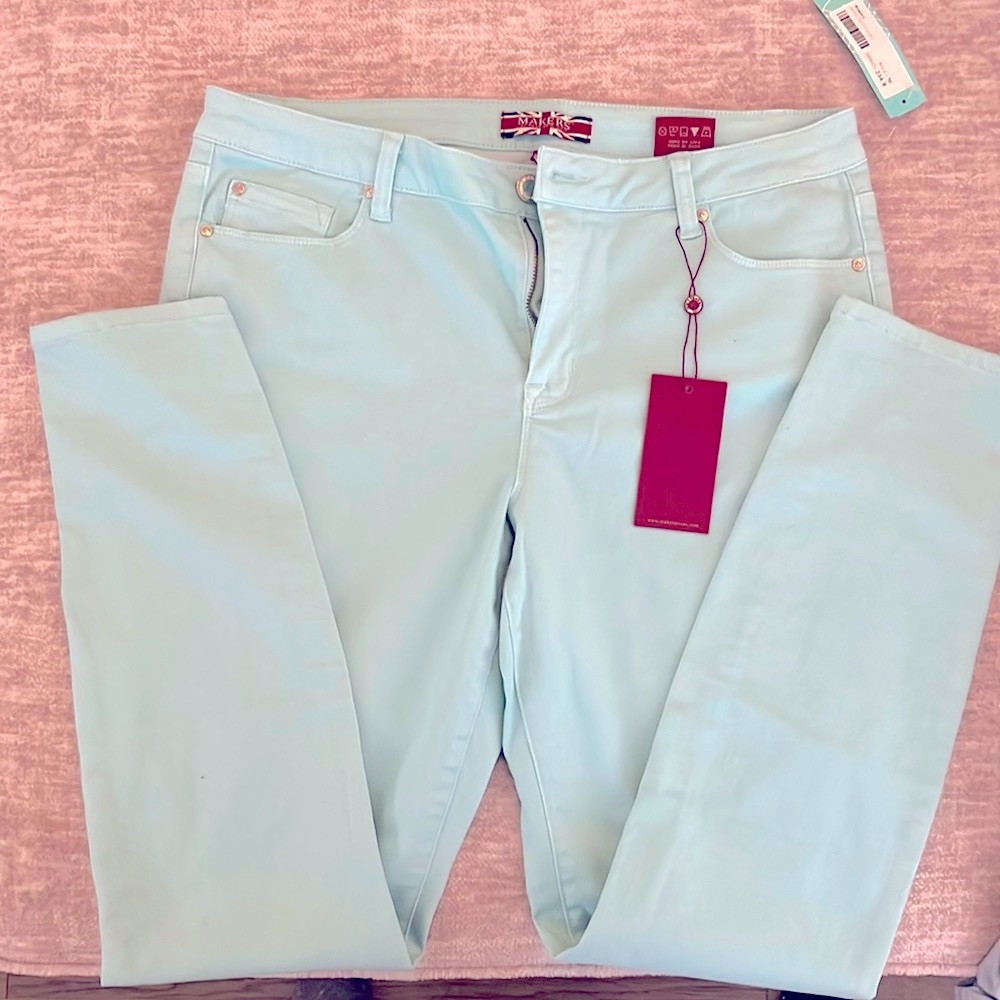 Mint colored Skinny Jeans